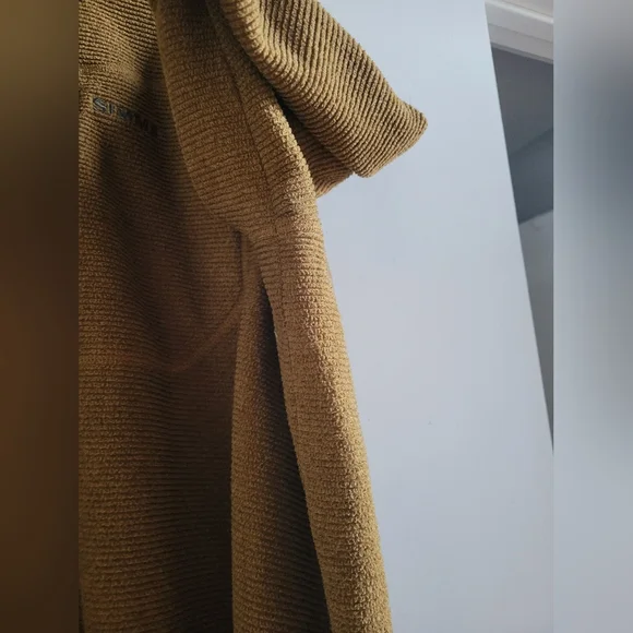 Simms x Northland Tackle Rivershed 1/4 Zip Fleece Camel/Tan Color Mens 2XL - Picture 5 of 10